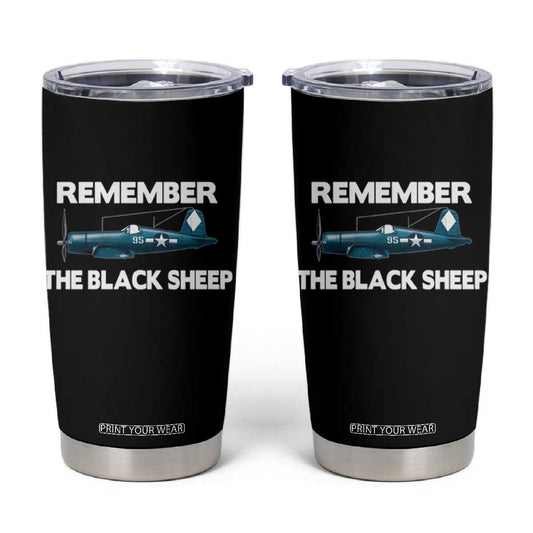 CORSAIR WWII HISTORY Tumbler Cup Black Sheep Squadron Pilot TS02