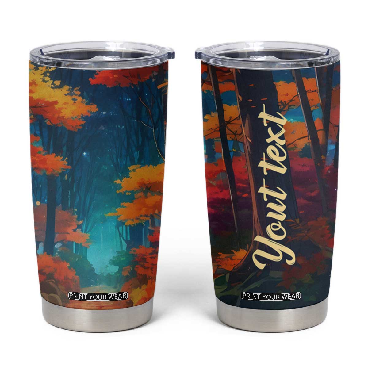 Autumn Road Personalized Tumbler Cup TS04