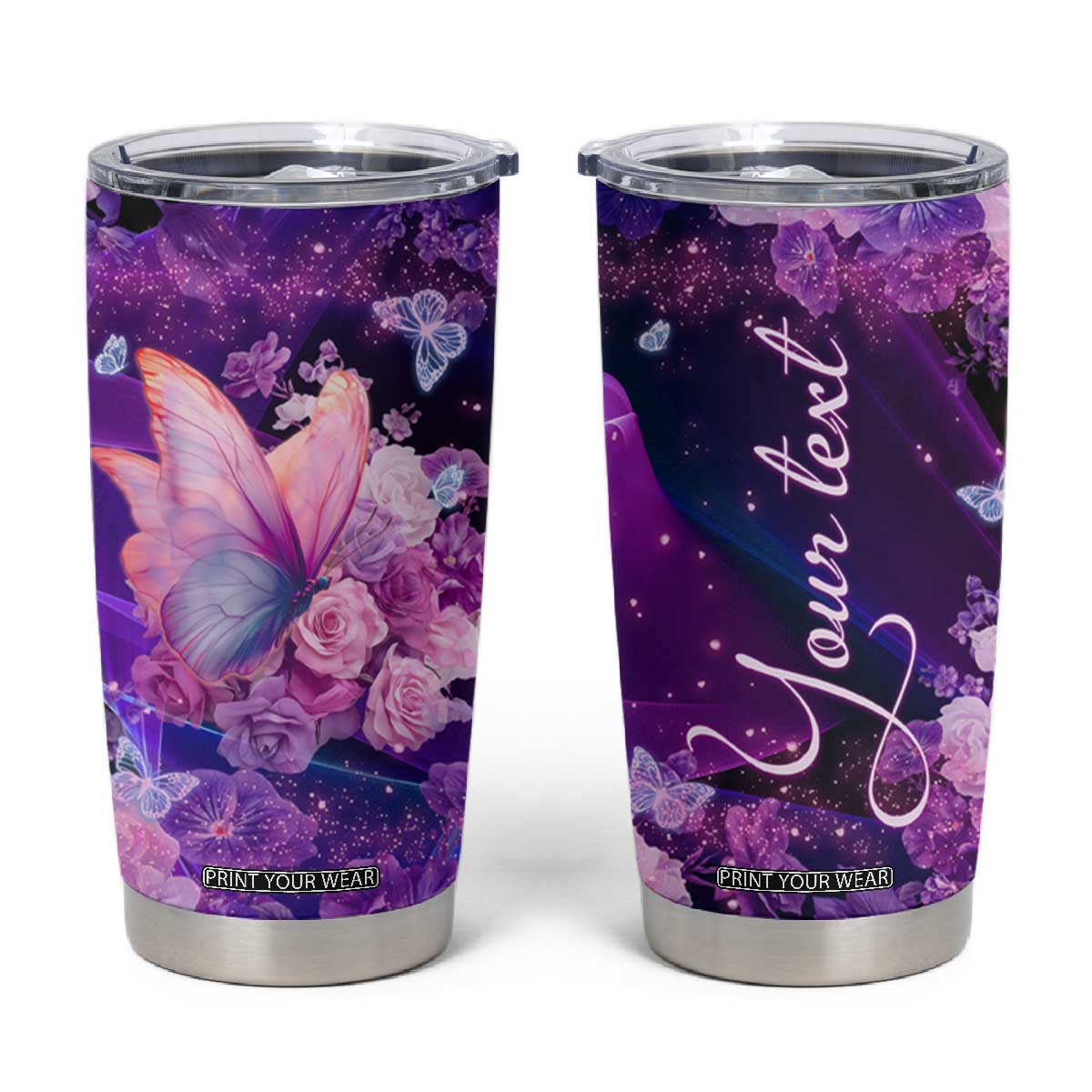 Butterfly Tumbler Cup Personalized TS04