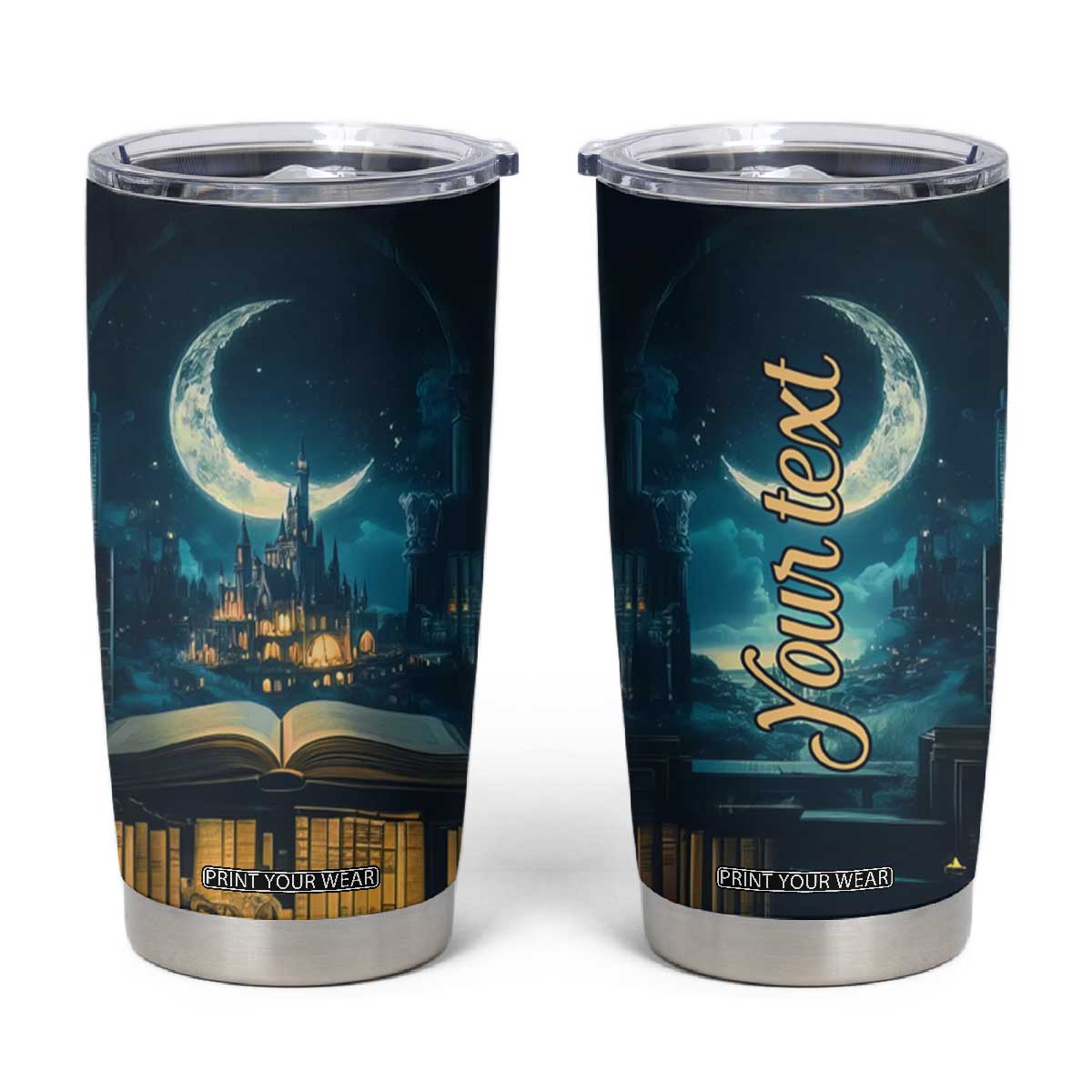 Book Opens New World Tumbler Cup Personalized TS04