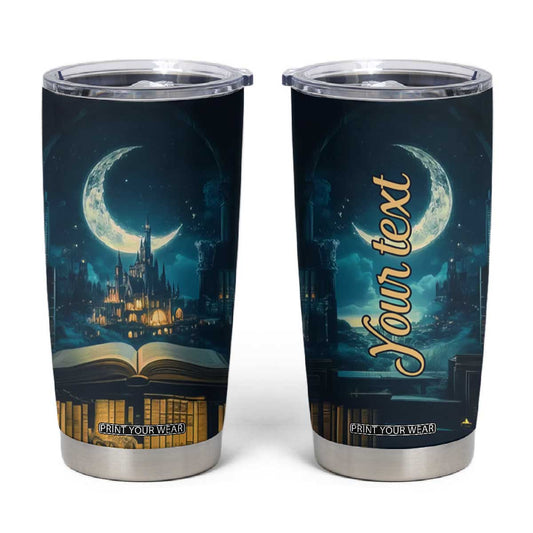 Book Opens New World Tumbler Cup Personalized TS04