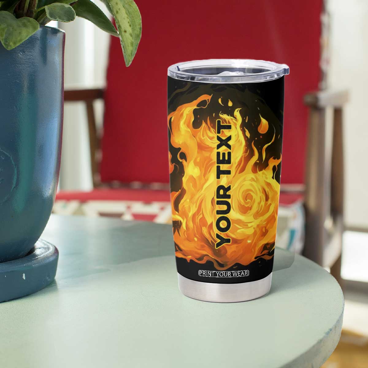 Brave Firefighter Tumbler Cup Personalized TS04