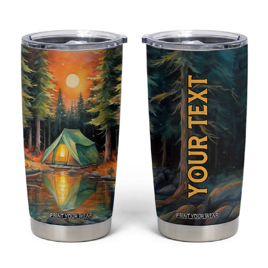 Camping In The Wood Tumbler Cup Personalized TS04