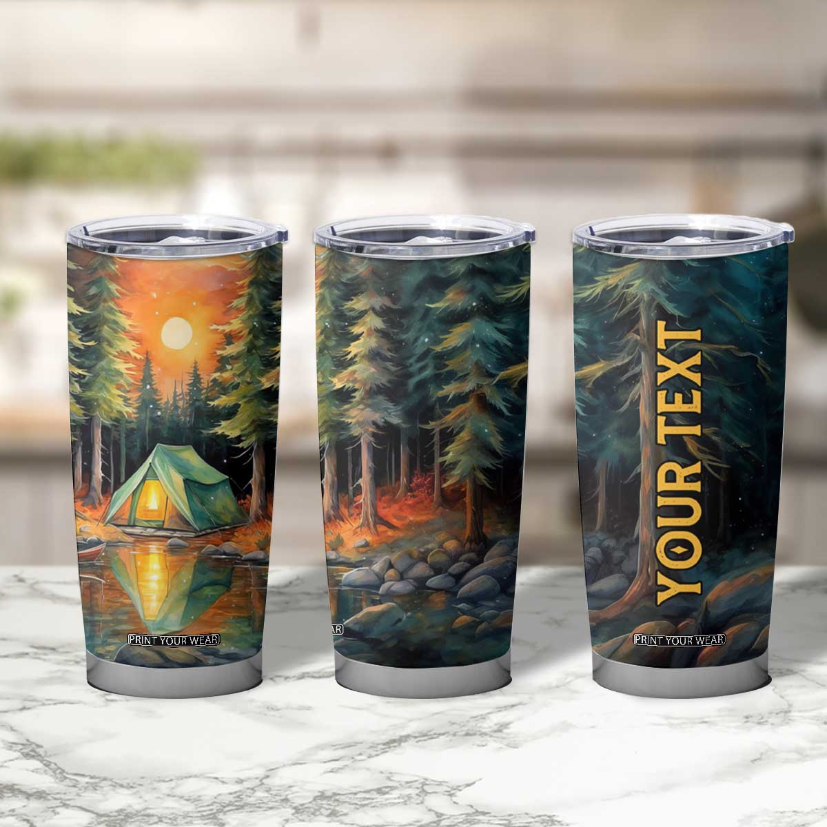 Camping In The Wood Tumbler Cup Personalized TS04