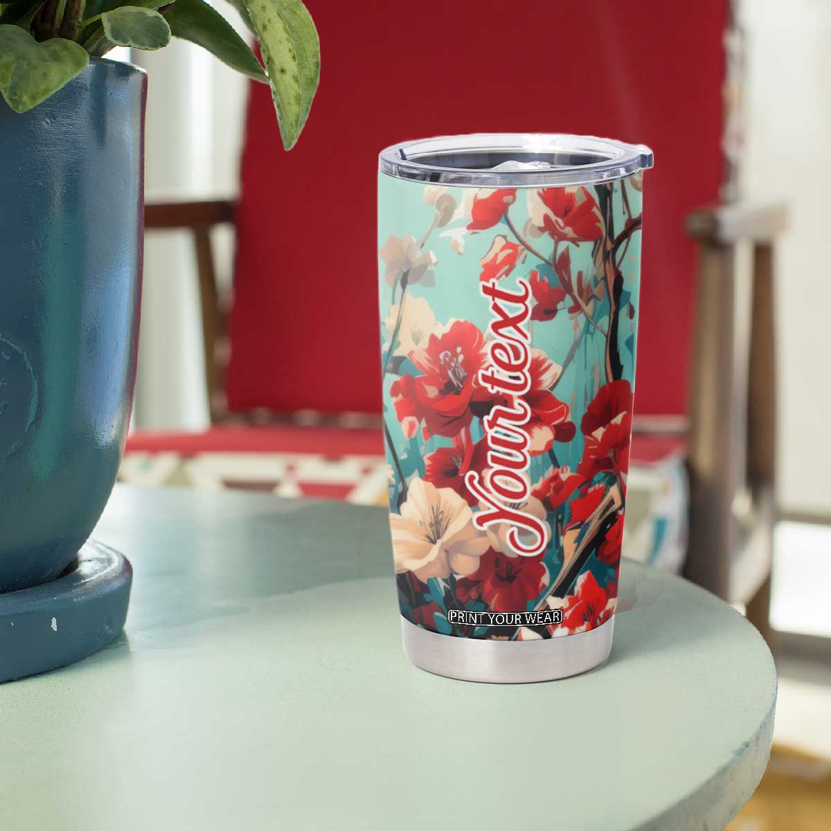 Cardinal Retro Style Tumbler Cup Personalized TS04