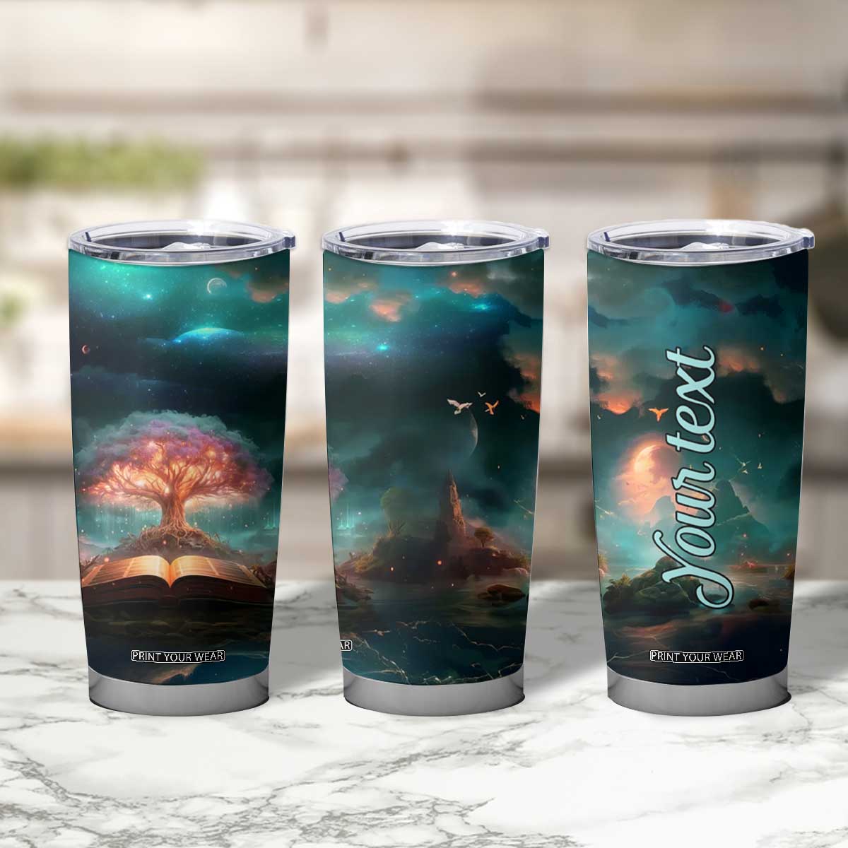 Books In The Forest Tumbler Cup Personalized TS04