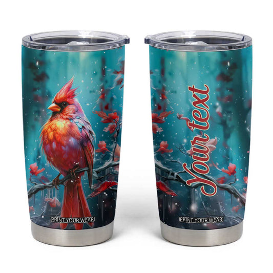 Colorful Cardinal Tumbler Cup Personalized TS04