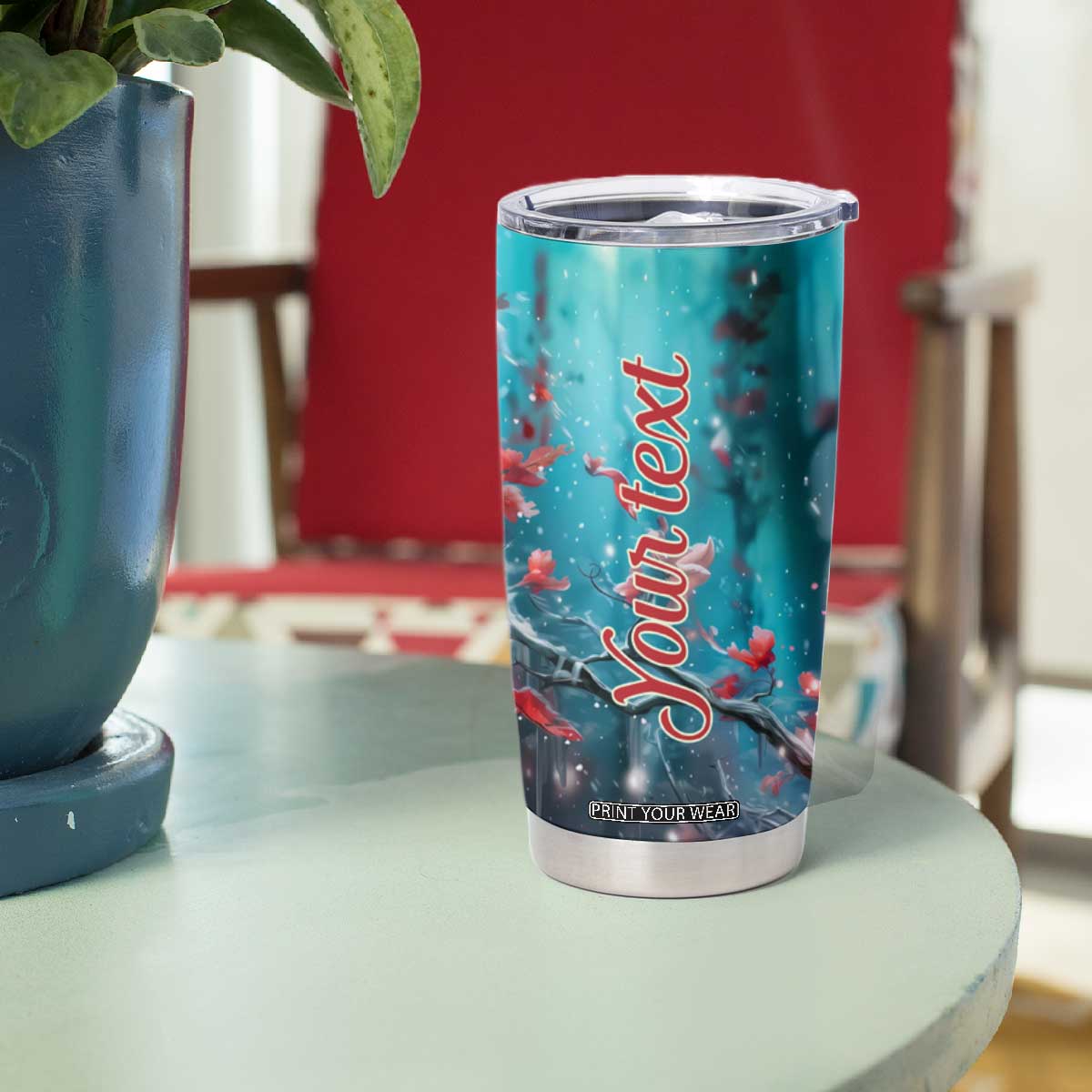 Colorful Cardinal Tumbler Cup Personalized TS04