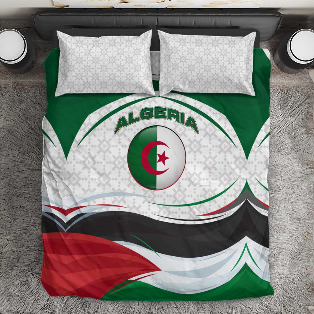 Algeria Bedding Set with National Flag and Coat of Arms Crest Design TS04