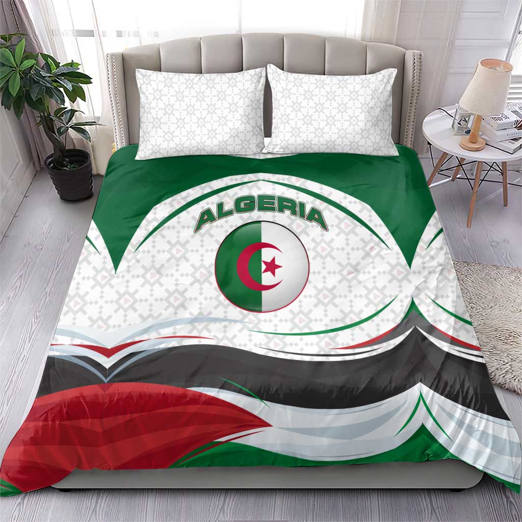 Algeria Bedding Set with National Flag and Coat of Arms Crest Design TS04