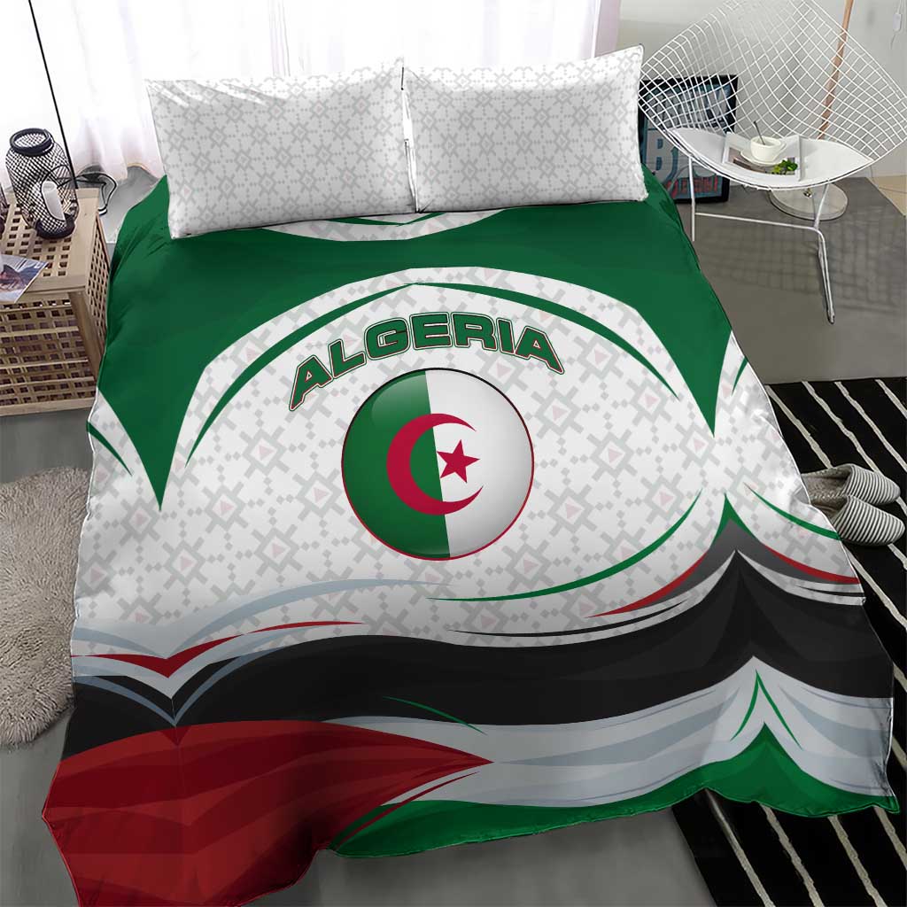 Algeria Bedding Set with National Flag and Coat of Arms Crest Design TS04