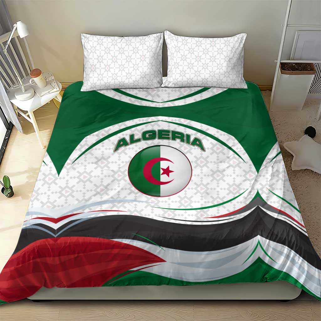 Algeria Bedding Set with National Flag and Coat of Arms Crest Design TS04
