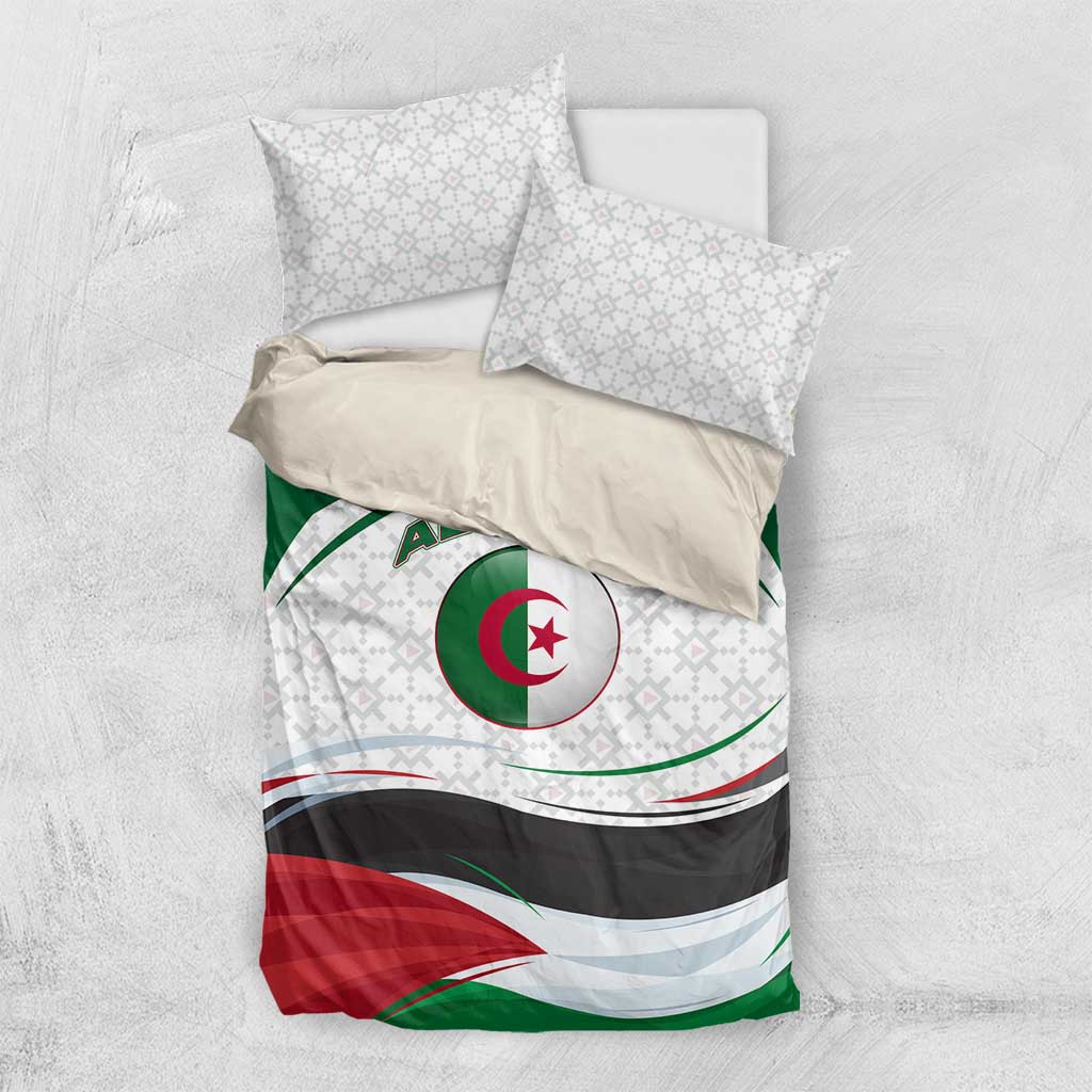 Algeria Bedding Set with National Flag and Coat of Arms Crest Design TS04