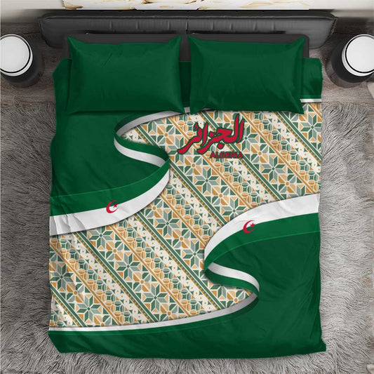 Algeria Bedding Set with Arabic Calligraphy and Traditional Pattern Design TS04