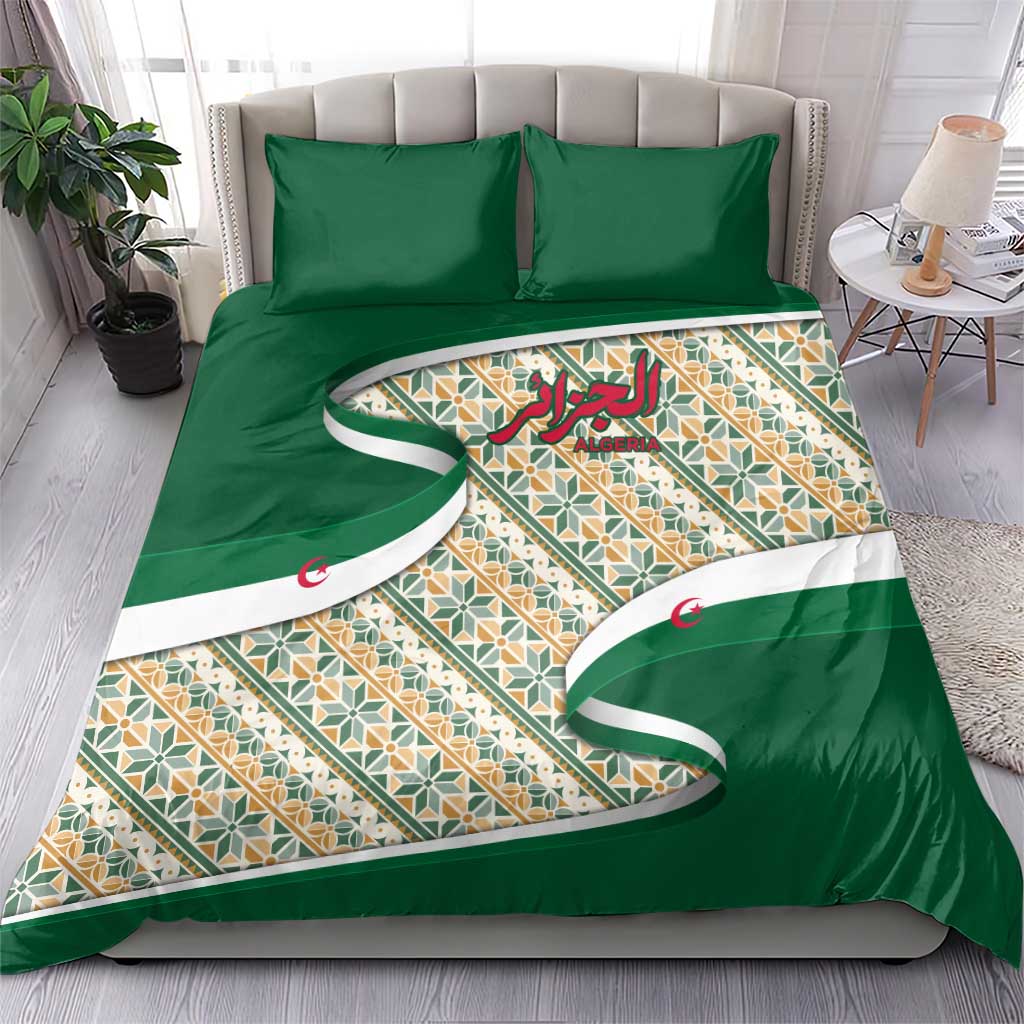Algeria Bedding Set with Arabic Calligraphy and Traditional Pattern Design TS04
