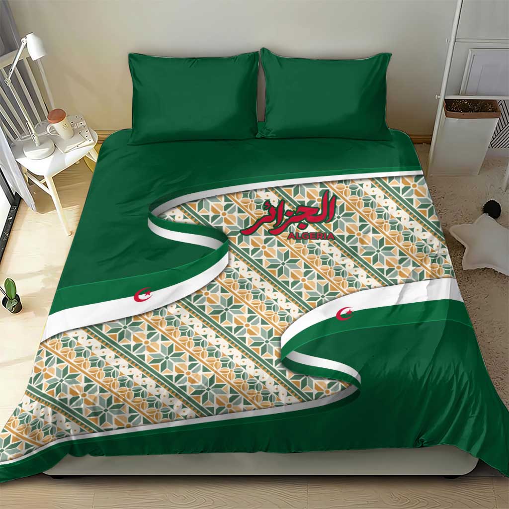 Algeria Bedding Set with Arabic Calligraphy and Traditional Pattern Design TS04