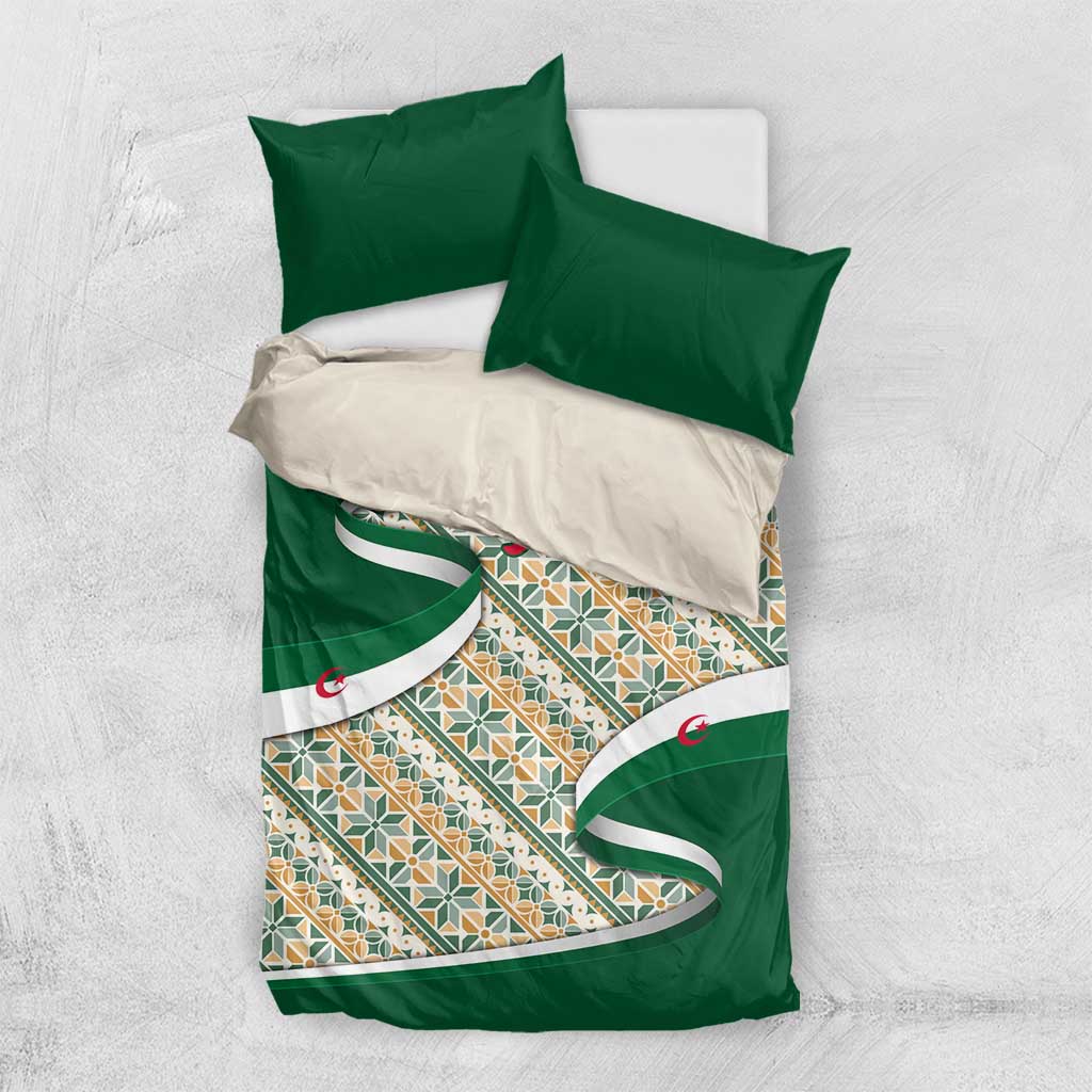 Algeria Bedding Set with Arabic Calligraphy and Traditional Pattern Design TS04