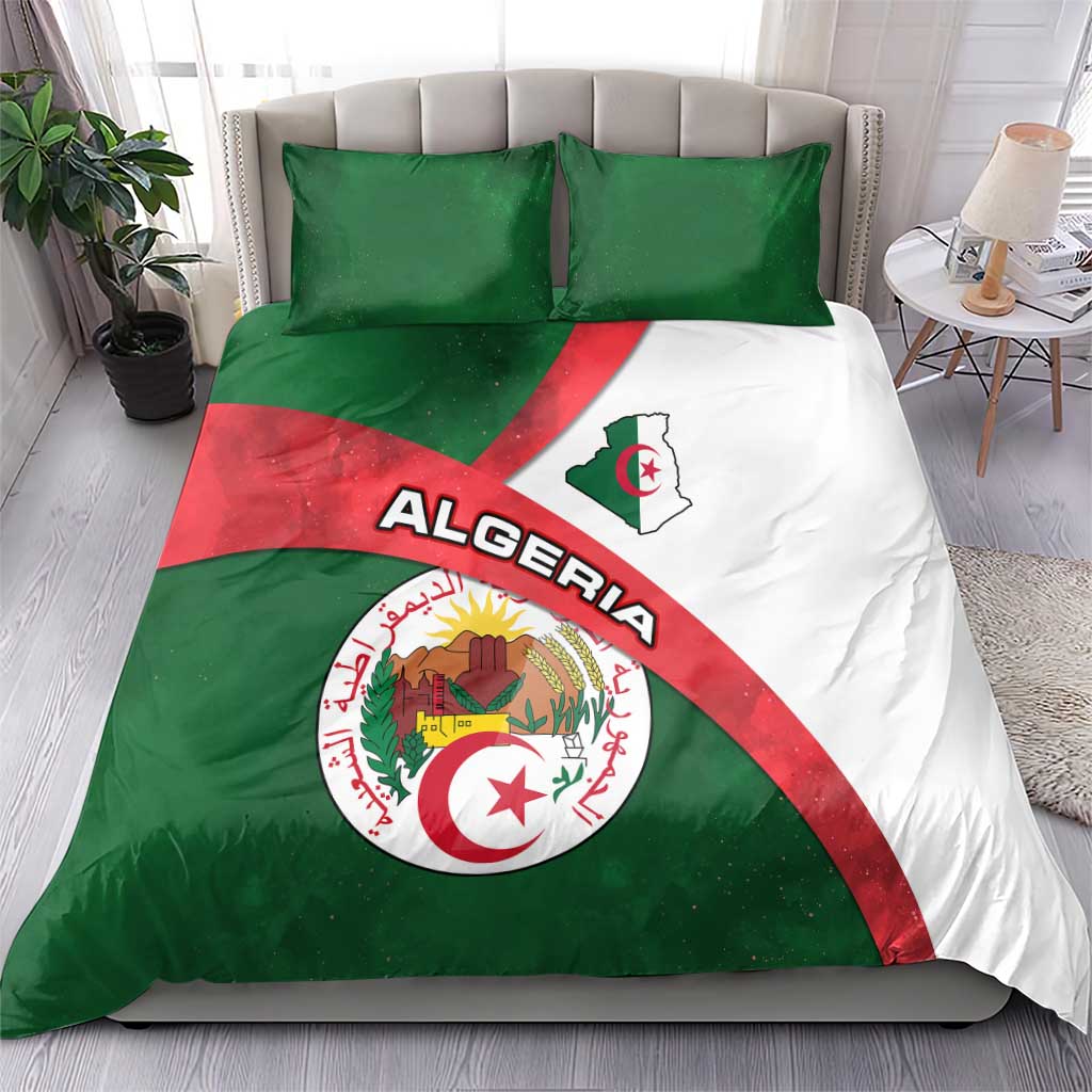 Algeria Bedding Set with National Emblem and Map Design TS04