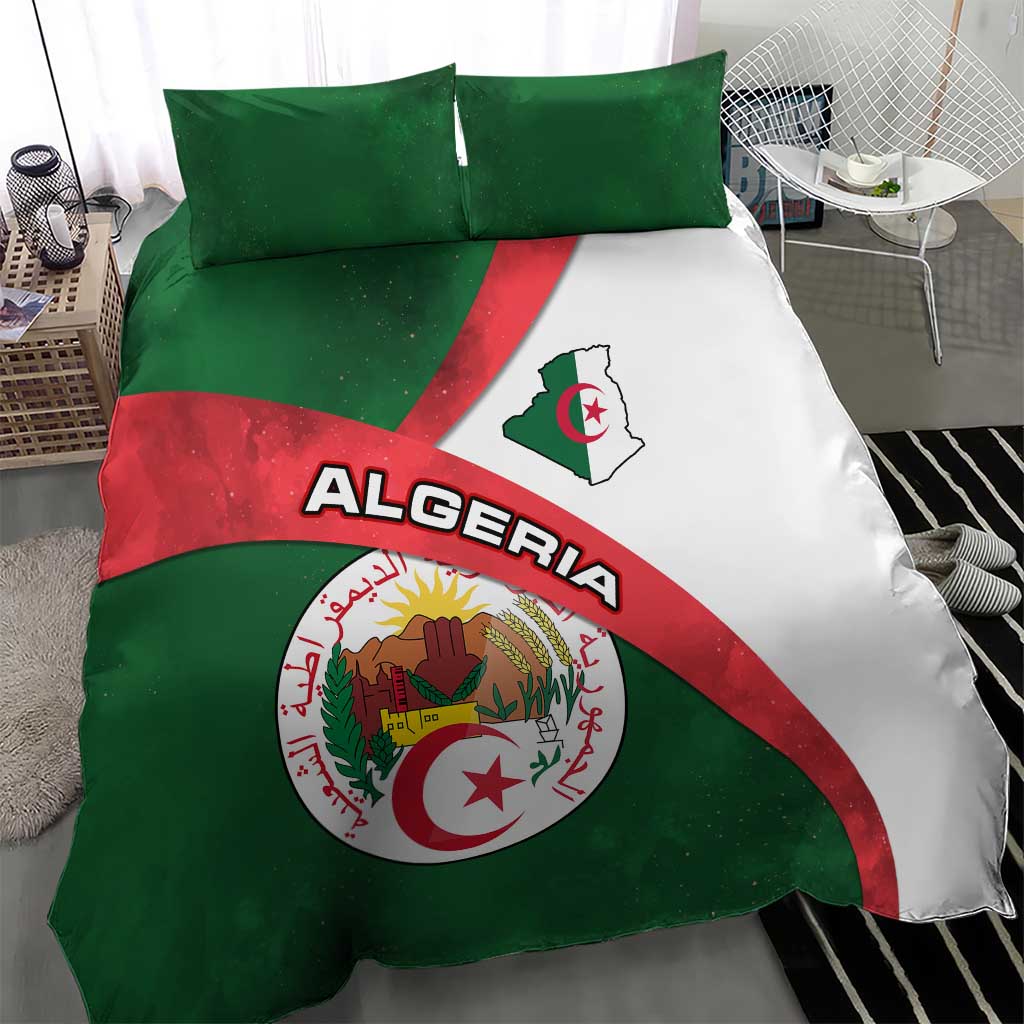 Algeria Bedding Set with National Emblem and Map Design TS04