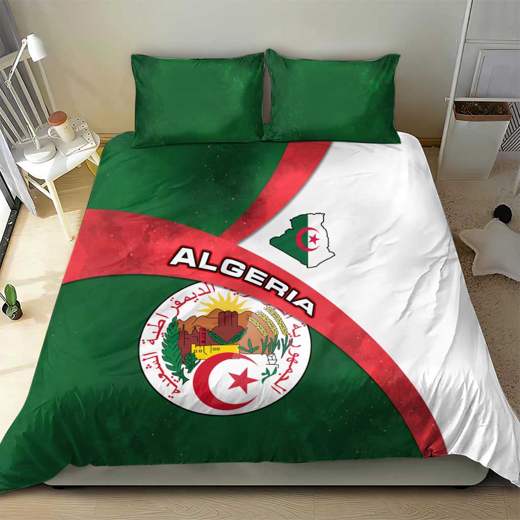 Algeria Bedding Set with National Emblem and Map Design TS04