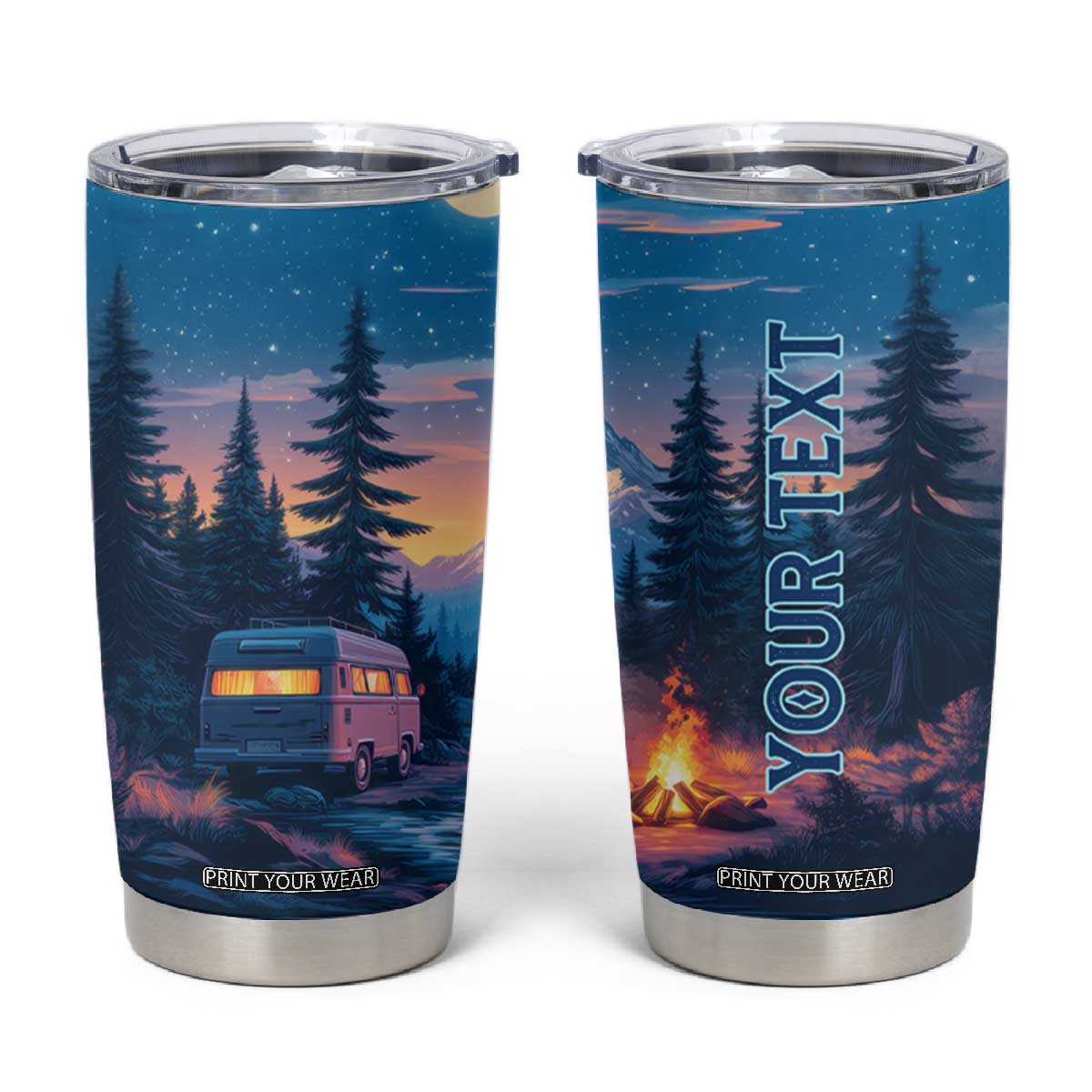 Camping RV Tumbler Cup Personalized TS04
