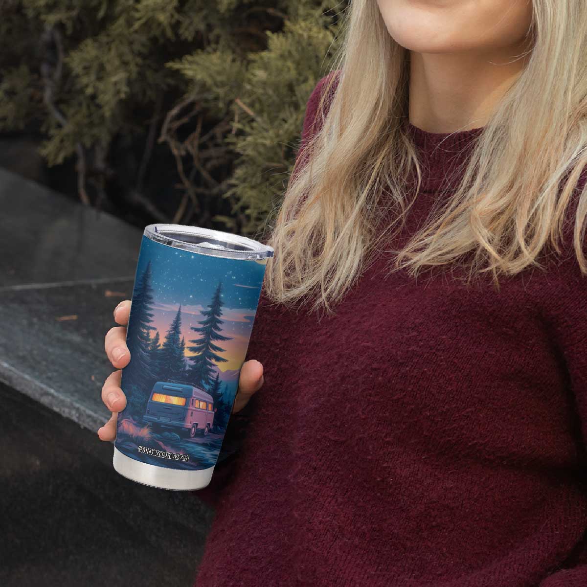 Camping RV Tumbler Cup Personalized TS04