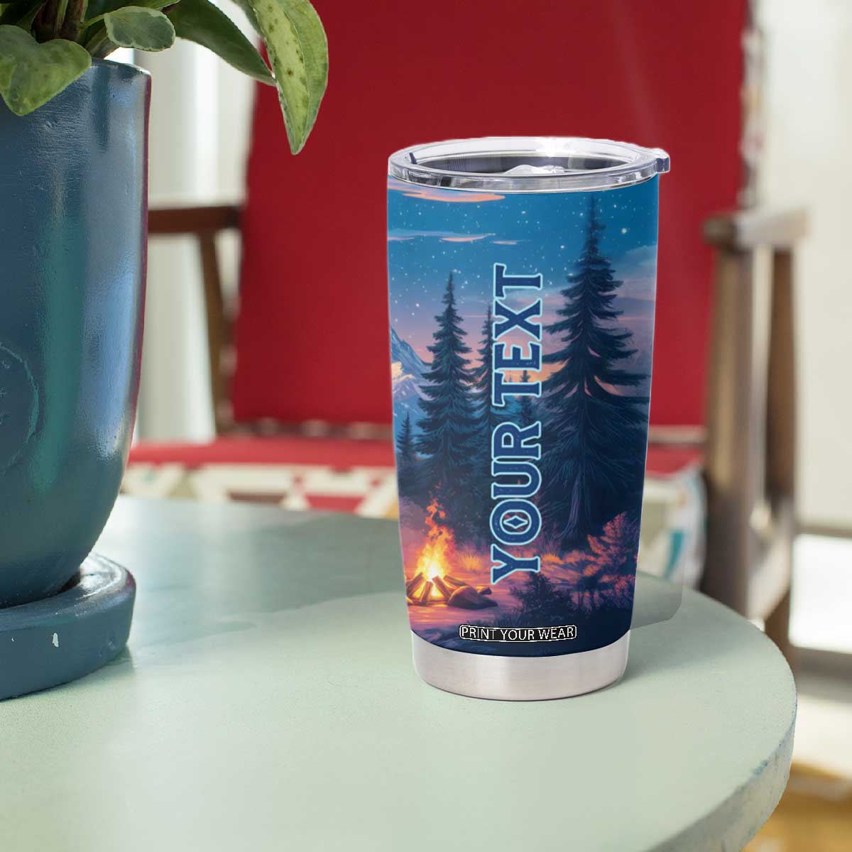 Camping RV Tumbler Cup Personalized TS04