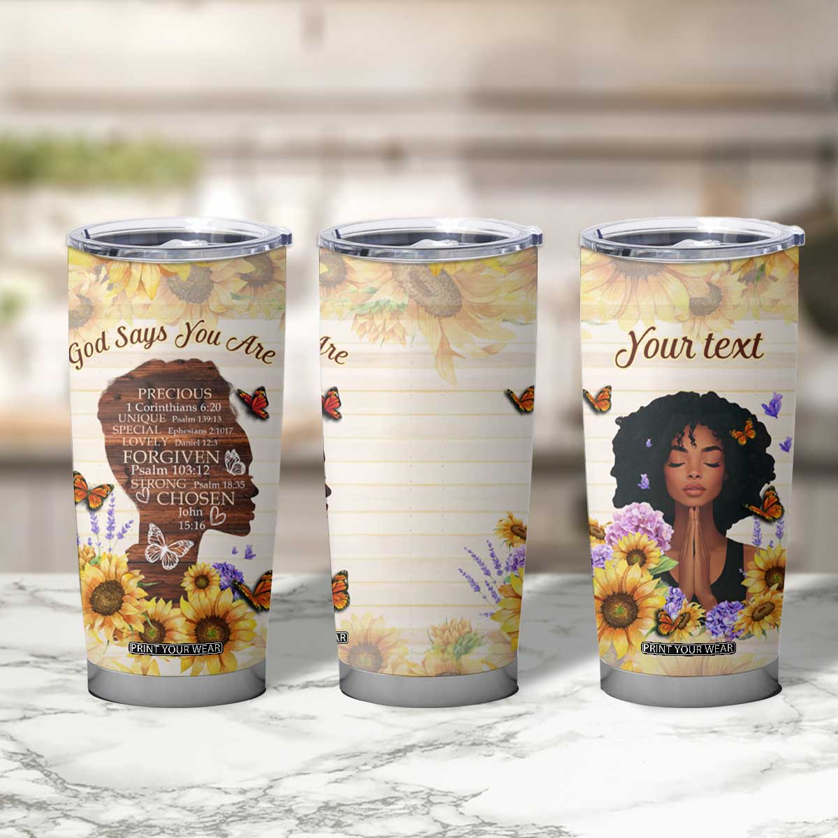 Black Woman God Says You Are Tumbler Cup Personalized TS04