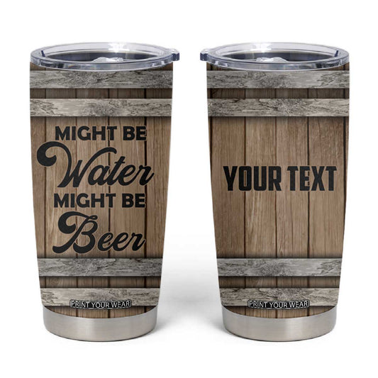 Beer Barrel Wooden Personalized Tumbler Cup TS04