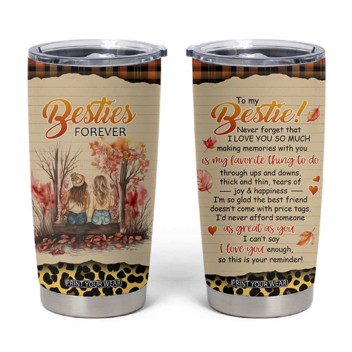 Bestie Forever Tumbler Cup TS04