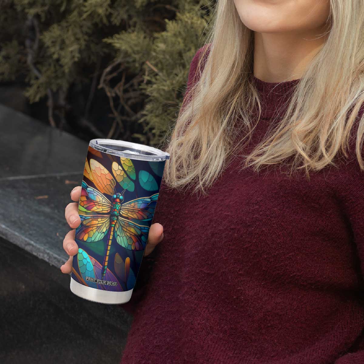 Colorful Dragonfly Tumbler Cup Personalized TS04