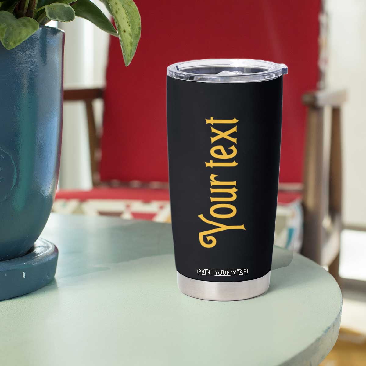 Autumn Halloween House Tumbler Cup Personalized TS04