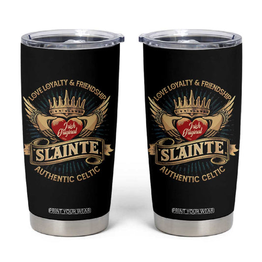 Celtic Claddagh Tumbler Cup Love Loyalty Friendship Slainte TS09