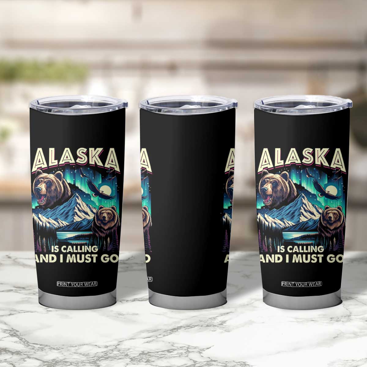 Alaska Is Calling And I Must Go Aurora Beer Home Tumbler Cup TS09