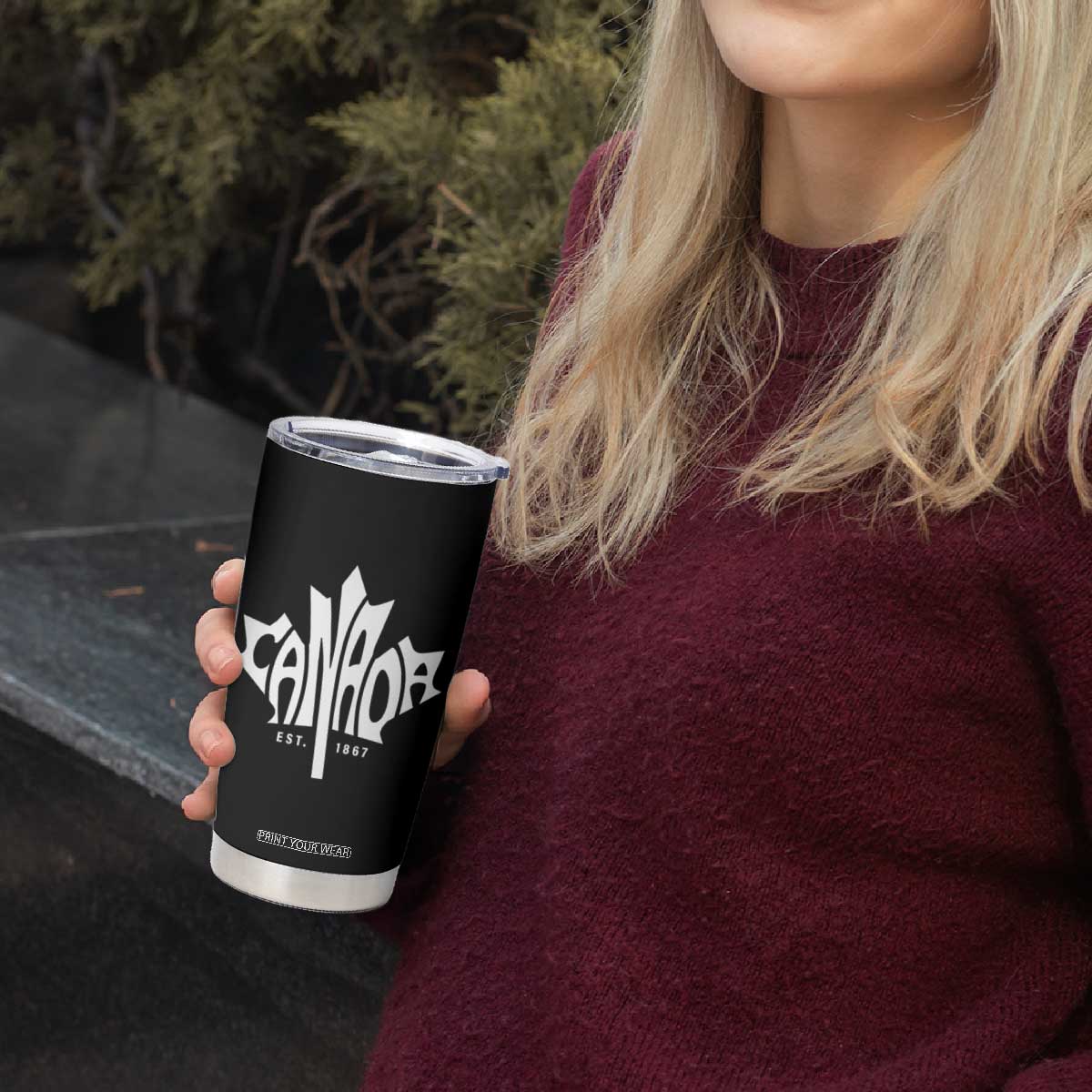 Canada Est. 1867 Maple Leaf Tumbler Cup TS09