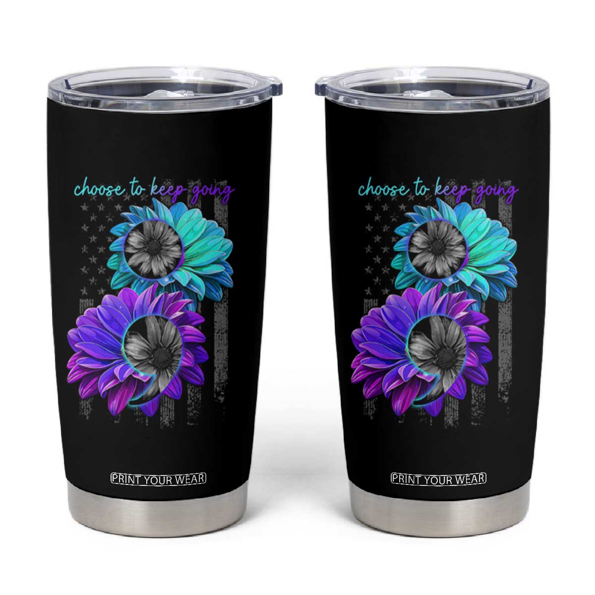 Choose To Keep Going Semicolon Suicide Prevention Tumbler Cup TS09