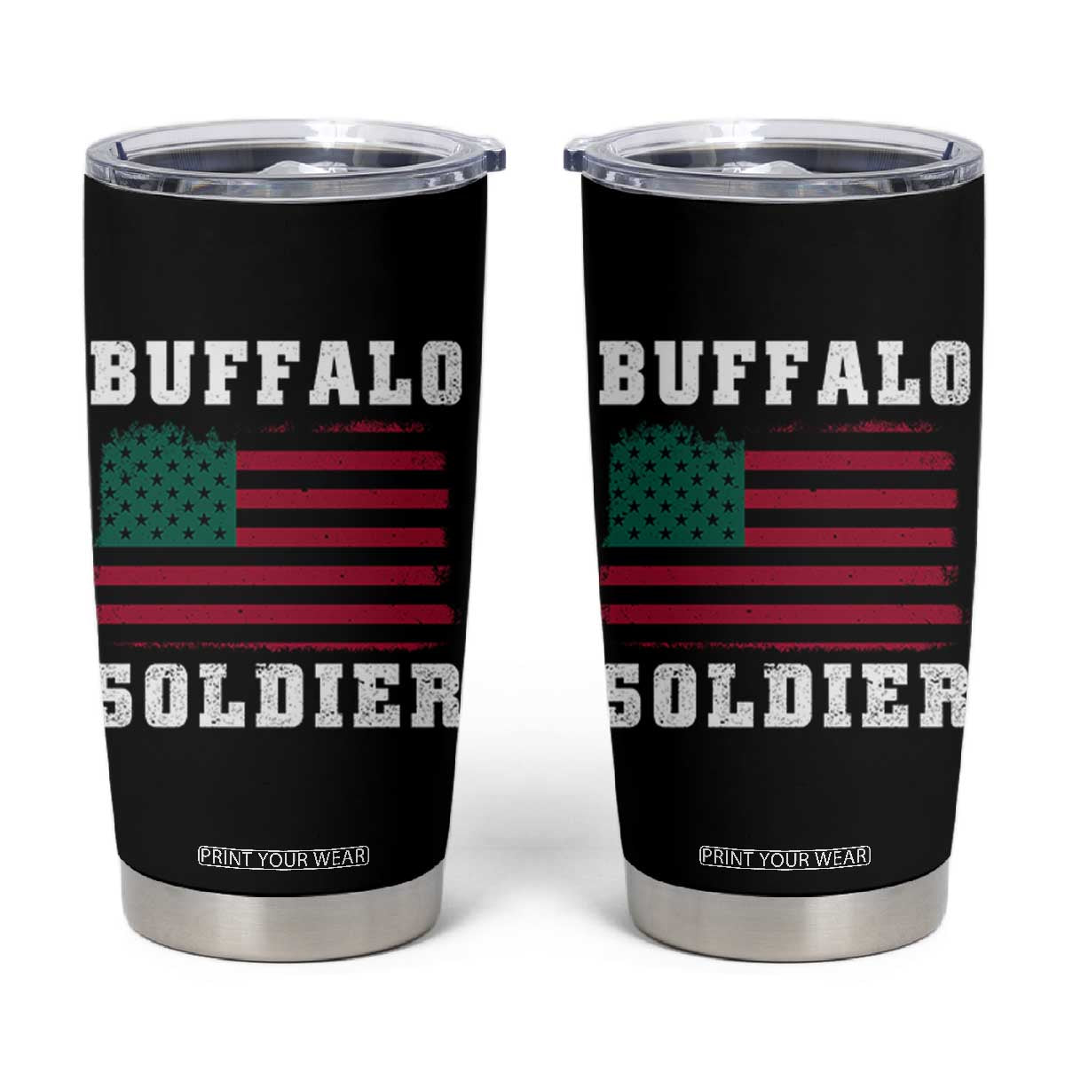 Buffalo Soldiers Tumbler Cup African American Cavalry Black History TS09