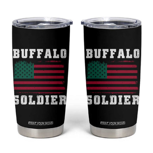 Buffalo Soldiers Tumbler Cup African American Cavalry Black History TS09