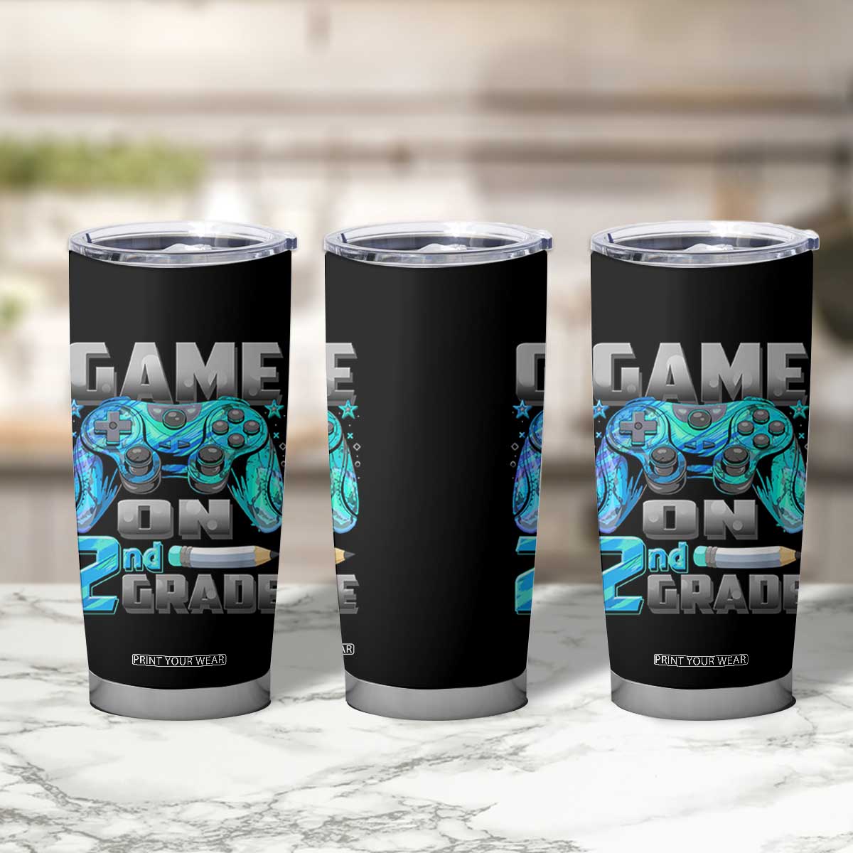 Back to School 2nd Grade Gamer Tumbler Cup Boys Kids Back To School First Day TS10