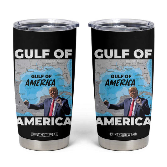 America's Gulf Mexico Tumbler Cup Trump Dancing Funny Map TS10