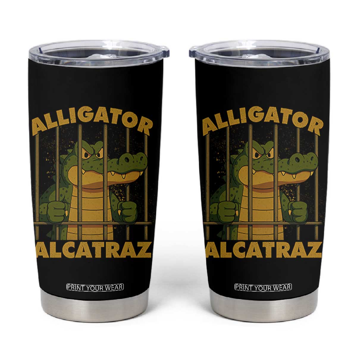 Alligator Alcatraz Florida Everglades Tumbler Cup Funny Political Satire Meme TS10