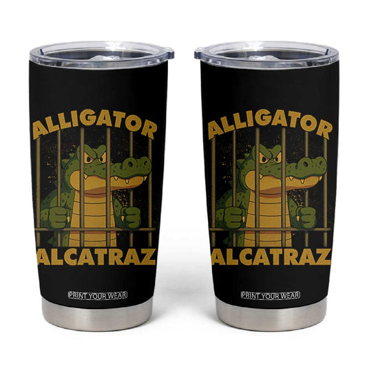 Alligator Alcatraz Florida Everglades Tumbler Cup Funny Political Satire Meme TS10