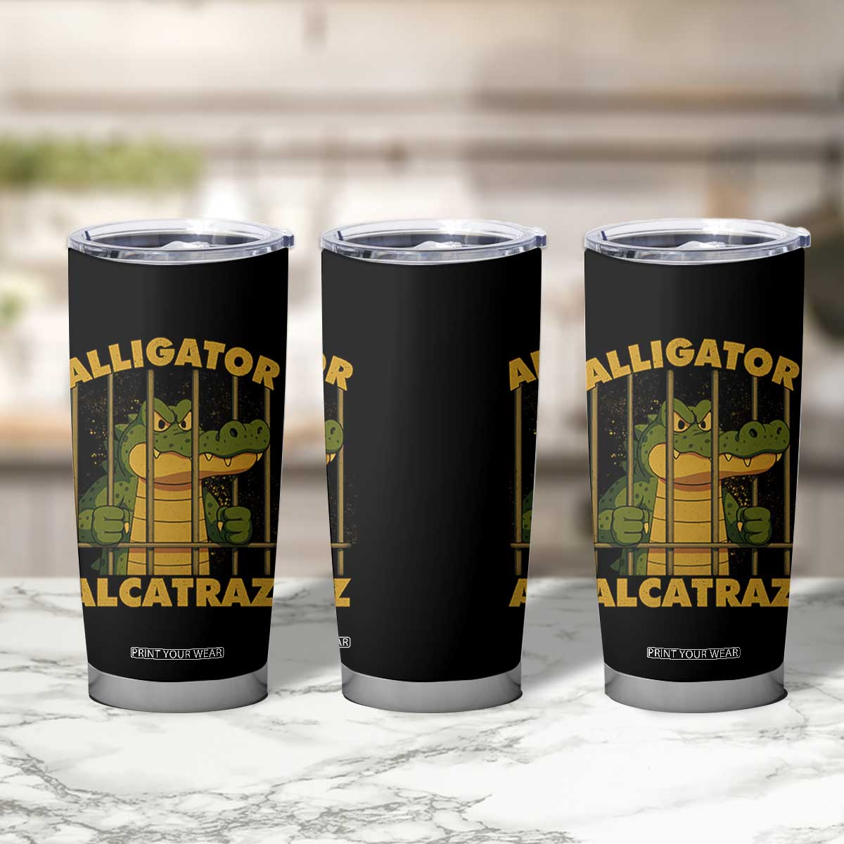 Alligator Alcatraz Florida Everglades Tumbler Cup Funny Political Satire Meme TS10