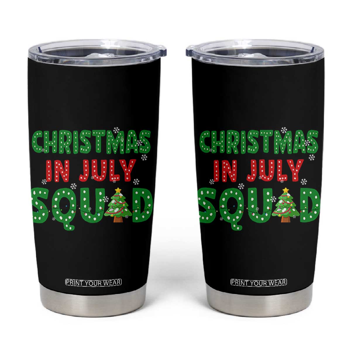 Christmas In July Squad Tumbler Cup Funny Summer Xmas TS10