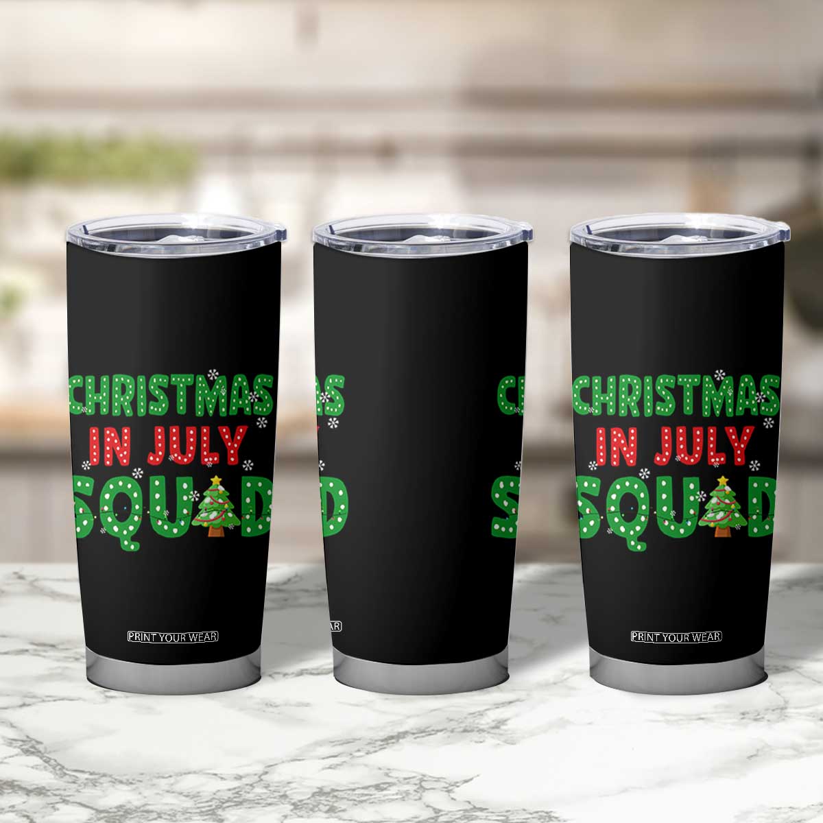 Christmas In July Squad Tumbler Cup Funny Summer Xmas TS10