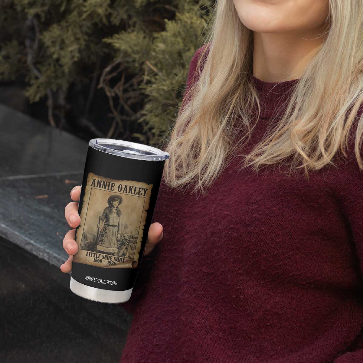 Annie Oakley Tumbler Cup Little Sure Shot The Legendary Cowgirl TS11