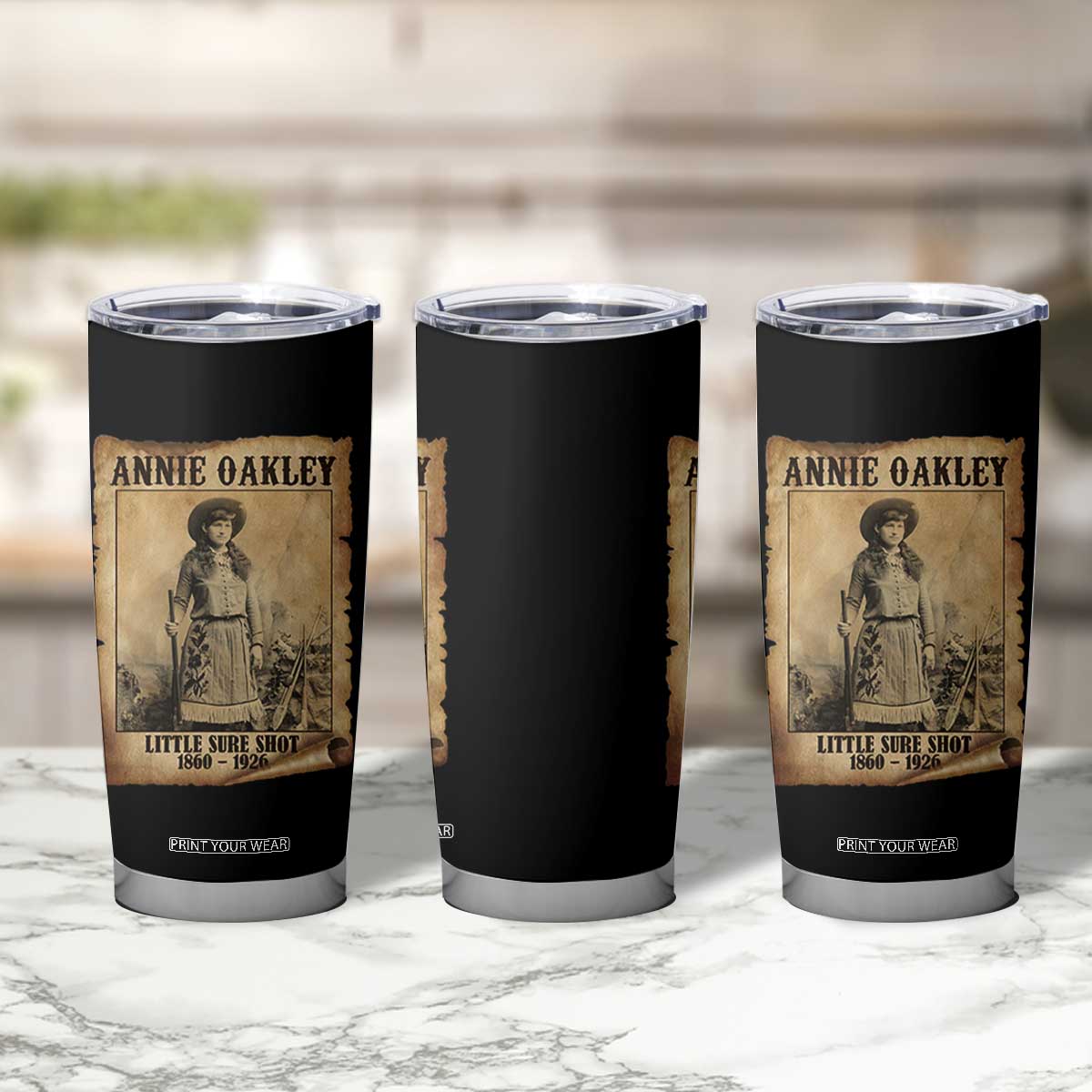 Annie Oakley Tumbler Cup Little Sure Shot The Legendary Cowgirl TS11