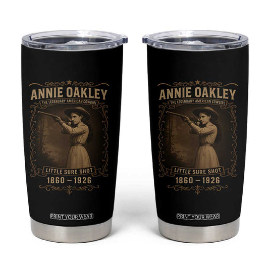 Annie Oakley Tumbler Cup Little Sure Shot The Legendary American Cowgirl TS11