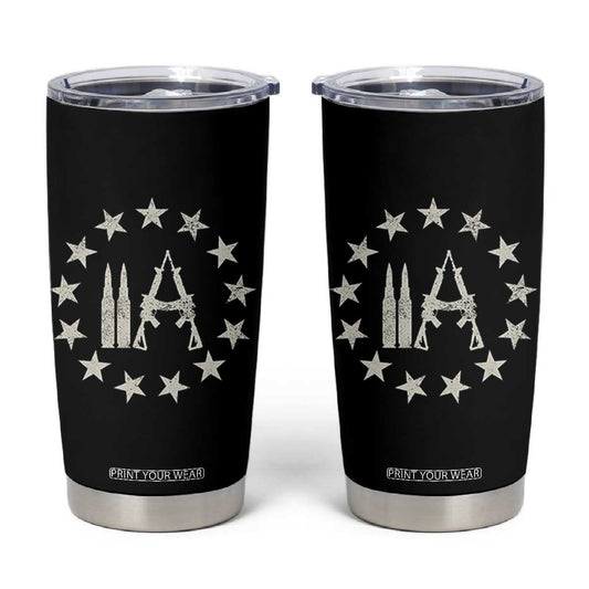 2nd Amendment AR15 Bullet Stars Patriotic Gun Rights Tumbler Cup TS11