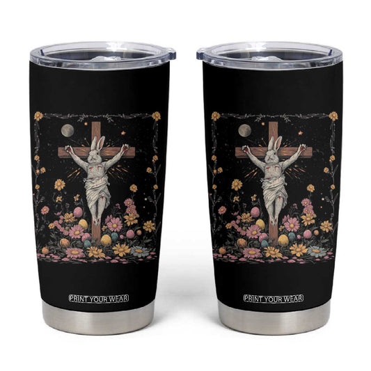 Christian Religious Easter Day Bunny Floral Christ Jesus Tumbler Cup TS11